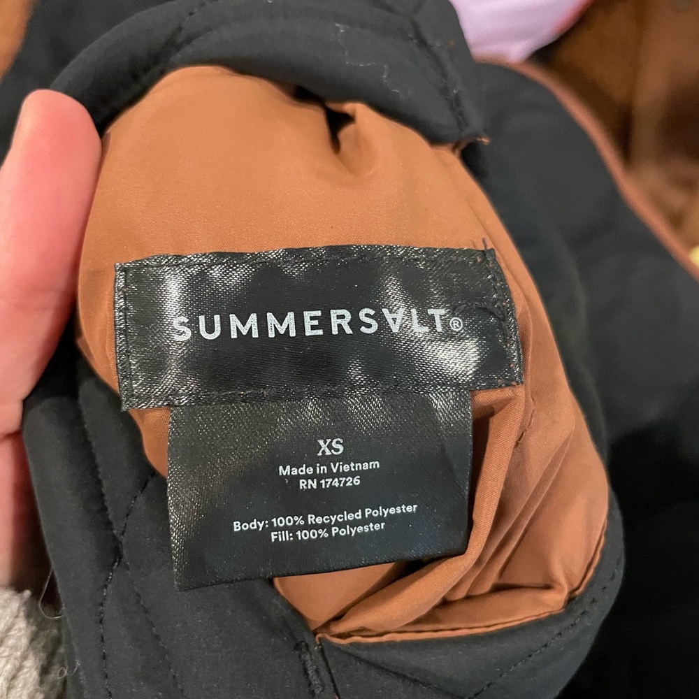 Summersalt reversible Black and Brown Quilted Jacket - Picture 5 of 5